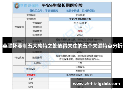 英联杯赛制五大独特之处值得关注的五个关键特点分析