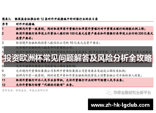 投资欧洲杯常见问题解答及风险分析全攻略